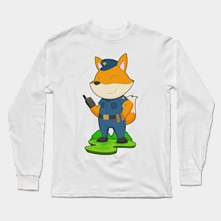 Fox Cop Microphone Police Long Sleeve T-Shirt